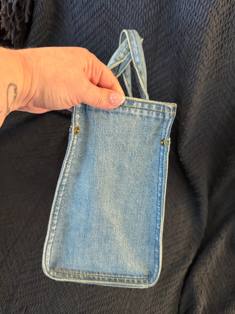 Coach Denim Cargo Tote - Picture 2 of 9